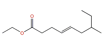 Ethyl (E)-7-methyl-4-nonenoate